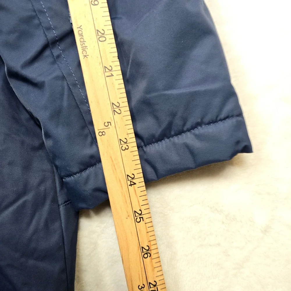 LL Bean Winter Warmer Jacket Womens 1X Plus Blue Insulated Parka Hooded‎